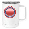 15 oz. White Vacuum Insulated Mug w/Slider Lid Thumbnail