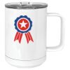 15 oz. White Vacuum Insulated Mug w/Slider Lid Thumbnail