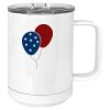 15 oz. White Vacuum Insulated Mug w/Slider Lid Thumbnail