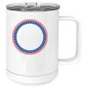 15 oz. White Vacuum Insulated Mug w/Slider Lid Thumbnail