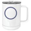 15 oz. White Vacuum Insulated Mug w/Slider Lid Thumbnail