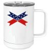 15 oz. White Vacuum Insulated Mug w/Slider Lid Thumbnail