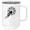 15 oz. White Vacuum Insulated Mug w/Slider Lid Thumbnail