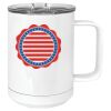 15 oz. White Vacuum Insulated Mug w/Slider Lid Thumbnail