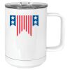 15 oz. White Vacuum Insulated Mug w/Slider Lid Thumbnail