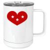 15 oz. White Vacuum Insulated Mug w/Slider Lid Thumbnail