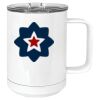 15 oz. White Vacuum Insulated Mug w/Slider Lid Thumbnail