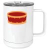 15 oz. White Vacuum Insulated Mug w/Slider Lid Thumbnail