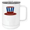 15 oz. White Vacuum Insulated Mug w/Slider Lid Thumbnail