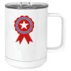 15 oz. White Vacuum Insulated Mug w/Slider Lid Thumbnail