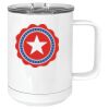 15 oz. White Vacuum Insulated Mug w/Slider Lid Thumbnail