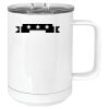 15 oz. White Vacuum Insulated Mug w/Slider Lid Thumbnail