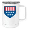 15 oz. White Vacuum Insulated Mug w/Slider Lid Thumbnail