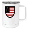 15 oz. White Vacuum Insulated Mug w/Slider Lid Thumbnail