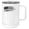 15 oz. White Vacuum Insulated Mug w/Slider Lid Thumbnail