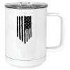 15 oz. White Vacuum Insulated Mug w/Slider Lid Thumbnail