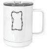 15 oz. White Vacuum Insulated Mug w/Slider Lid Thumbnail