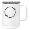15 oz. White Vacuum Insulated Mug w/Slider Lid Thumbnail