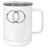 15 oz. White Vacuum Insulated Mug w/Slider Lid Thumbnail