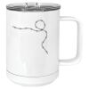 15 oz. White Vacuum Insulated Mug w/Slider Lid Thumbnail