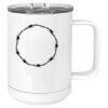 15 oz. White Vacuum Insulated Mug w/Slider Lid Thumbnail