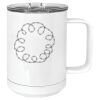 15 oz. White Vacuum Insulated Mug w/Slider Lid Thumbnail