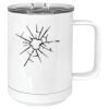 15 oz. White Vacuum Insulated Mug w/Slider Lid Thumbnail