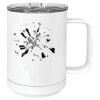15 oz. White Vacuum Insulated Mug w/Slider Lid Thumbnail
