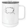 15 oz. White Vacuum Insulated Mug w/Slider Lid Thumbnail