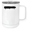 15 oz. White Vacuum Insulated Mug w/Slider Lid Thumbnail