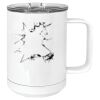 15 oz. White Vacuum Insulated Mug w/Slider Lid Thumbnail