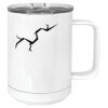 15 oz. White Vacuum Insulated Mug w/Slider Lid Thumbnail
