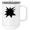15 oz. White Vacuum Insulated Mug w/Slider Lid Thumbnail