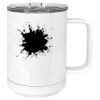 15 oz. White Vacuum Insulated Mug w/Slider Lid Thumbnail