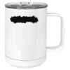 15 oz. White Vacuum Insulated Mug w/Slider Lid Thumbnail