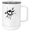 15 oz. White Vacuum Insulated Mug w/Slider Lid Thumbnail