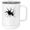 15 oz. White Vacuum Insulated Mug w/Slider Lid Thumbnail