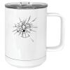 15 oz. White Vacuum Insulated Mug w/Slider Lid Thumbnail