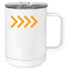 15 oz. White Vacuum Insulated Mug w/Slider Lid Thumbnail