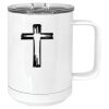15 oz. White Vacuum Insulated Mug w/Slider Lid Thumbnail