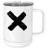 15 oz. White Vacuum Insulated Mug w/Slider Lid Thumbnail