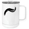 15 oz. White Vacuum Insulated Mug w/Slider Lid Thumbnail