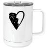 15 oz. White Vacuum Insulated Mug w/Slider Lid Thumbnail