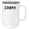 15 oz. White Vacuum Insulated Mug w/Slider Lid Thumbnail