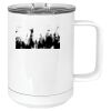 15 oz. White Vacuum Insulated Mug w/Slider Lid Thumbnail