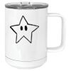 15 oz. White Vacuum Insulated Mug w/Slider Lid Thumbnail