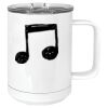 15 oz. White Vacuum Insulated Mug w/Slider Lid Thumbnail