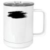 15 oz. White Vacuum Insulated Mug w/Slider Lid Thumbnail