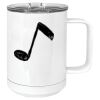 15 oz. White Vacuum Insulated Mug w/Slider Lid Thumbnail