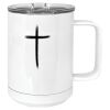 15 oz. White Vacuum Insulated Mug w/Slider Lid Thumbnail